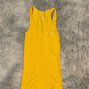 Nike Black 34 Dri Fit Joggers and Yellow Tank Top Set